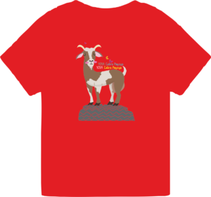 camiseta infantil roja_YOYA CABRA PAYOYA - UNISEX