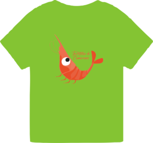 camiseta infantil verde oasis_TORTILLITAS DE CAMARONES - UNISEX